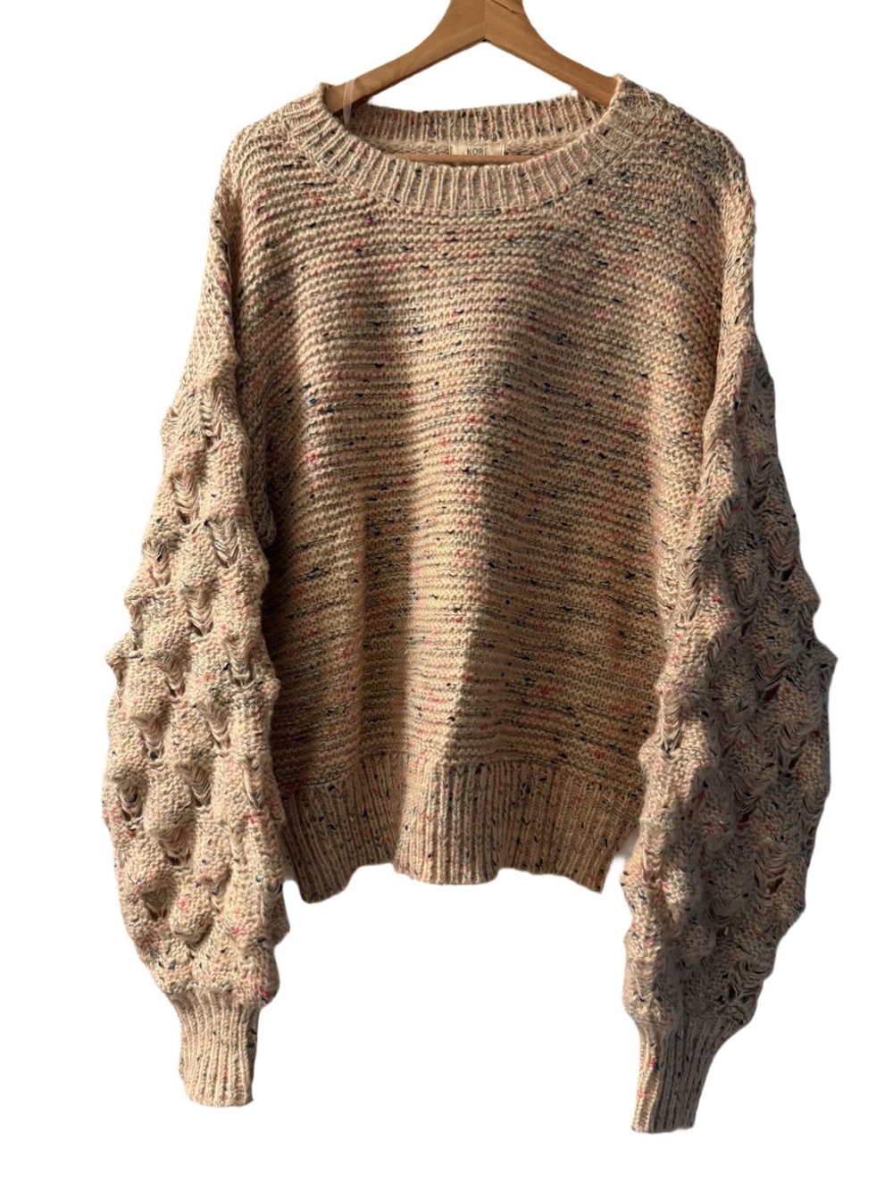 KORI Double Bubble Puff Sleeve sweater M